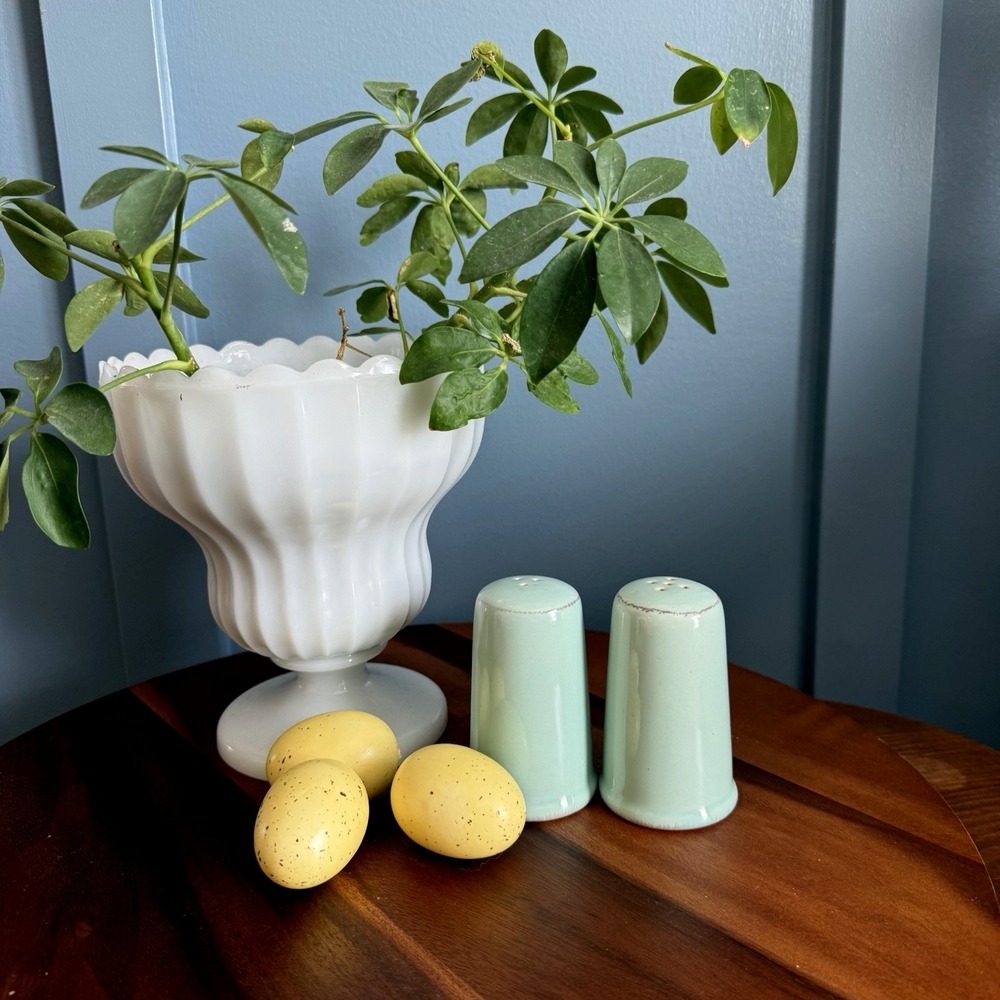 InnoArt Salt Pepper Shakers Teal Celadon Replacement Set Farmhouse